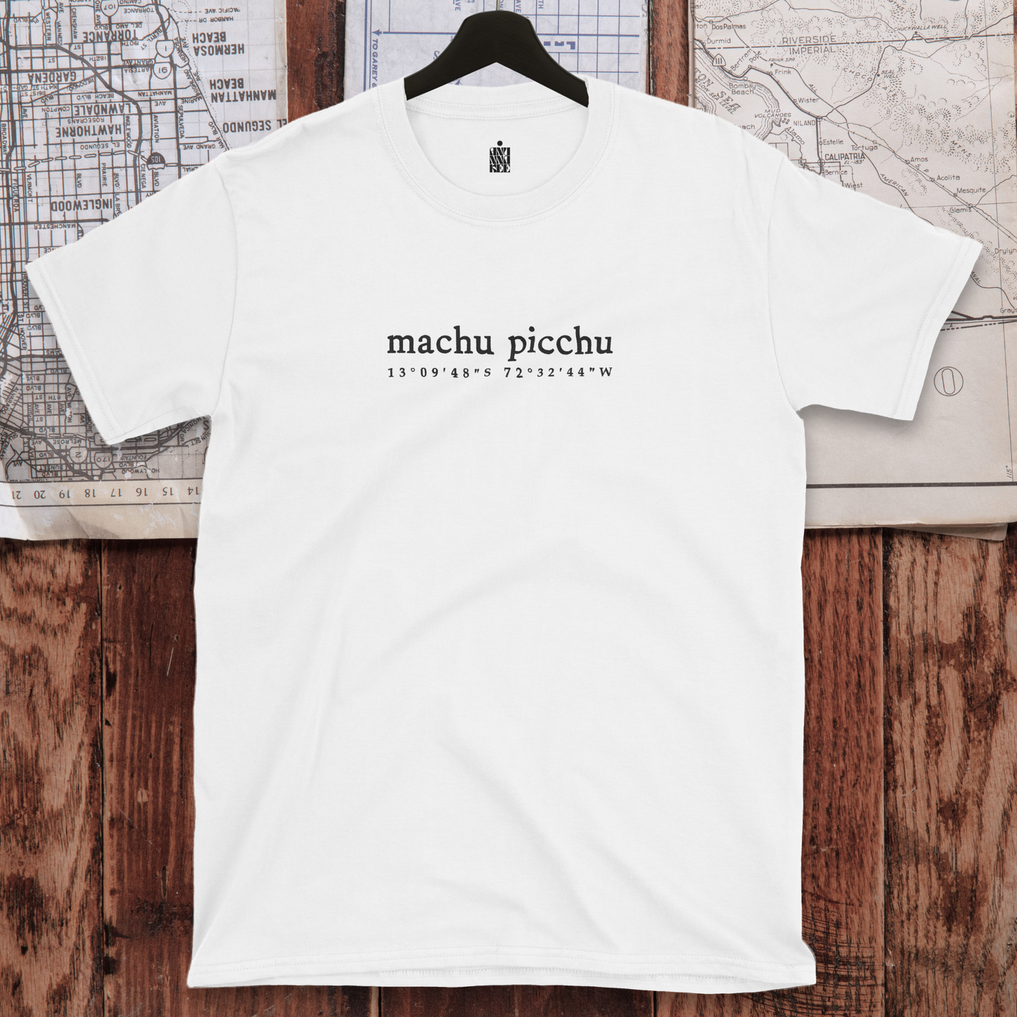 MACHU PICCHU COORDINATES T-shirt