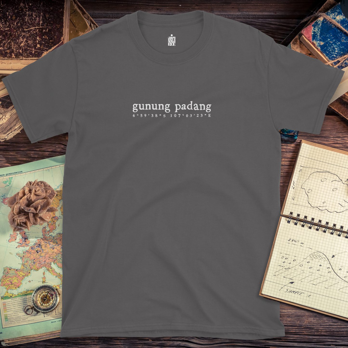 GUNUNG PADANG COORDINATES T-shirt