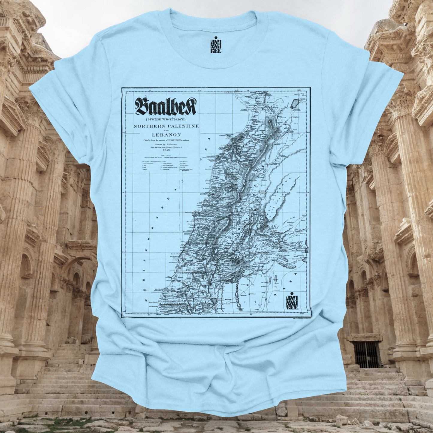 BAALBEK MAP TEE
