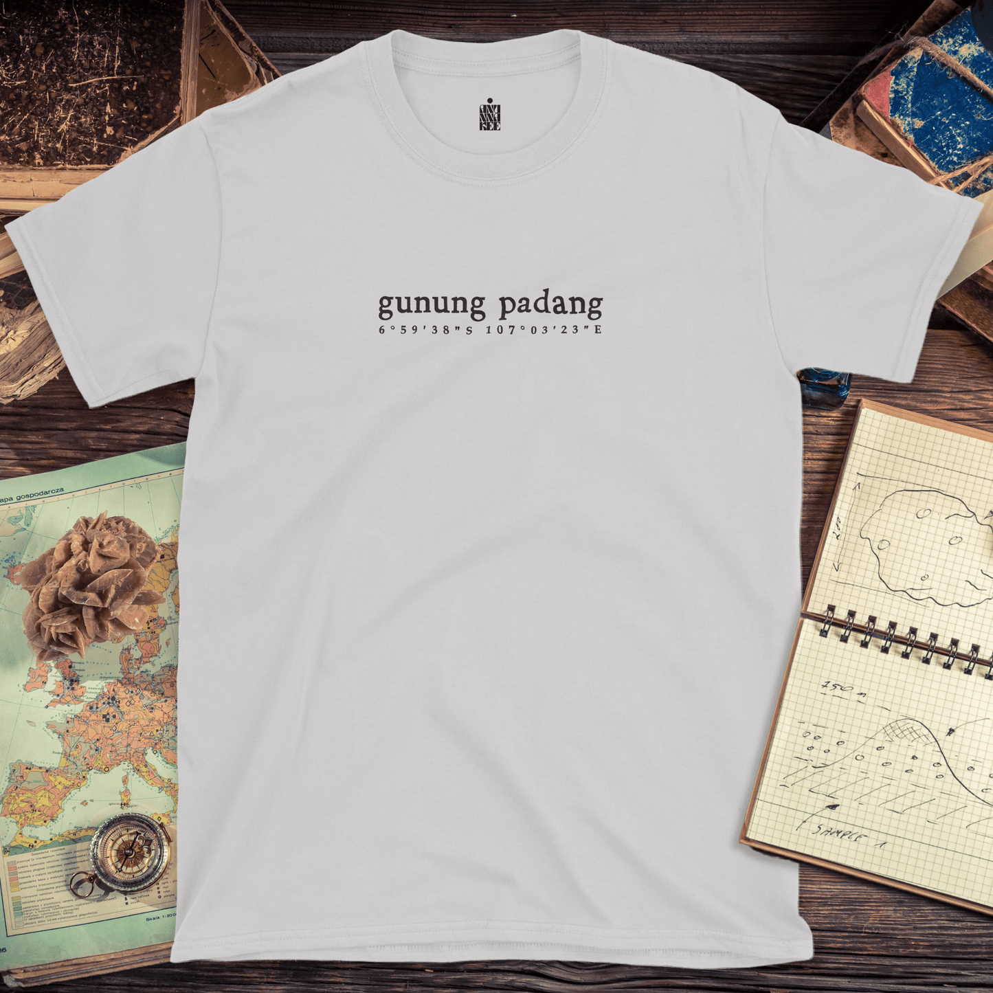 GUNUNG PADANG COORDINATES T-shirt