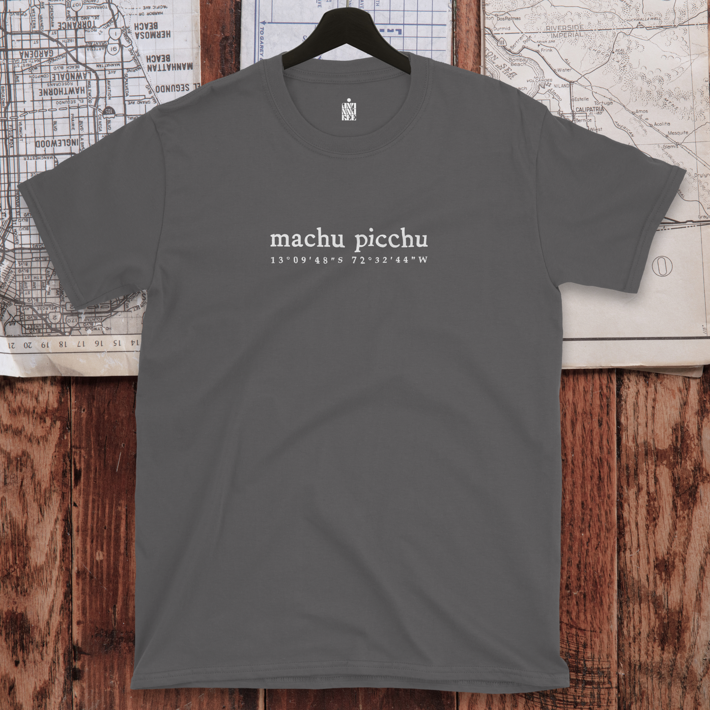 MACHU PICCHU COORDINATES T-shirt