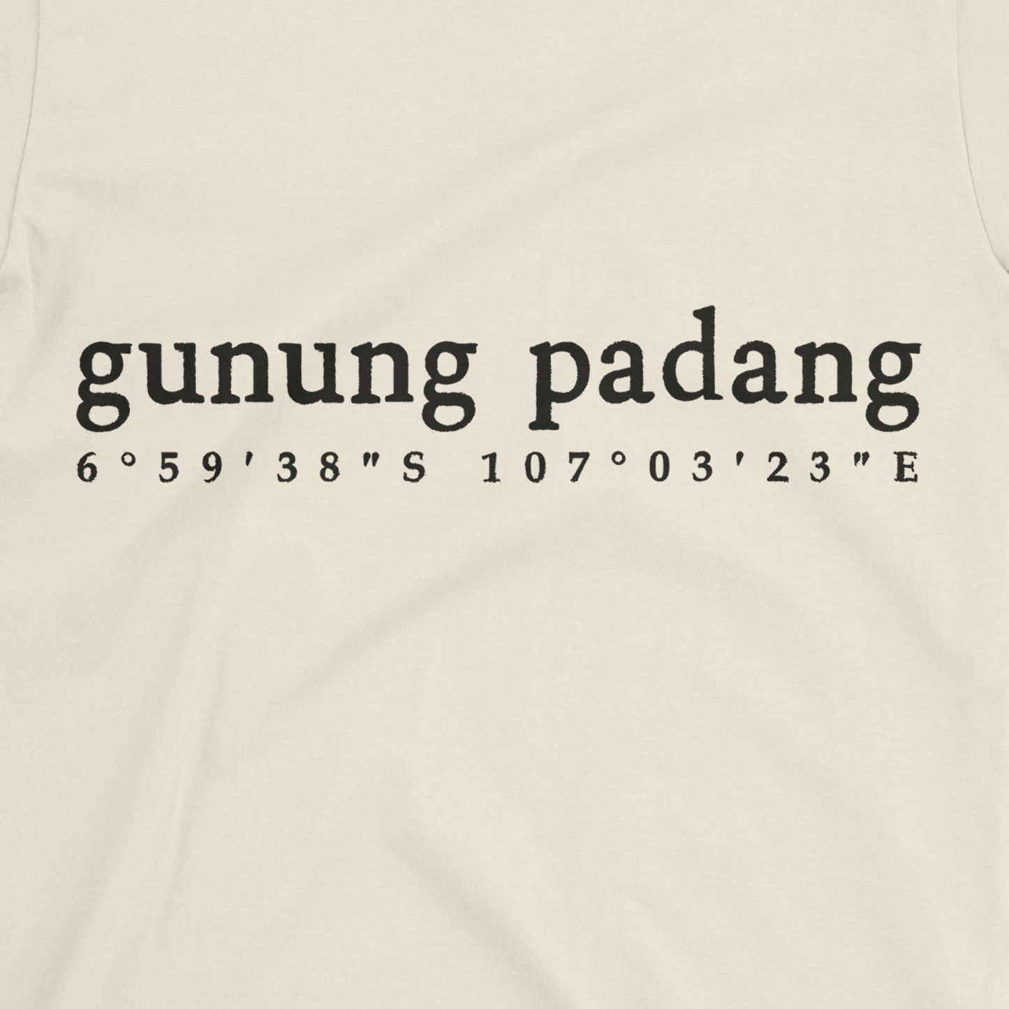 GUNUNG PADANG COORDINATES T-shirt