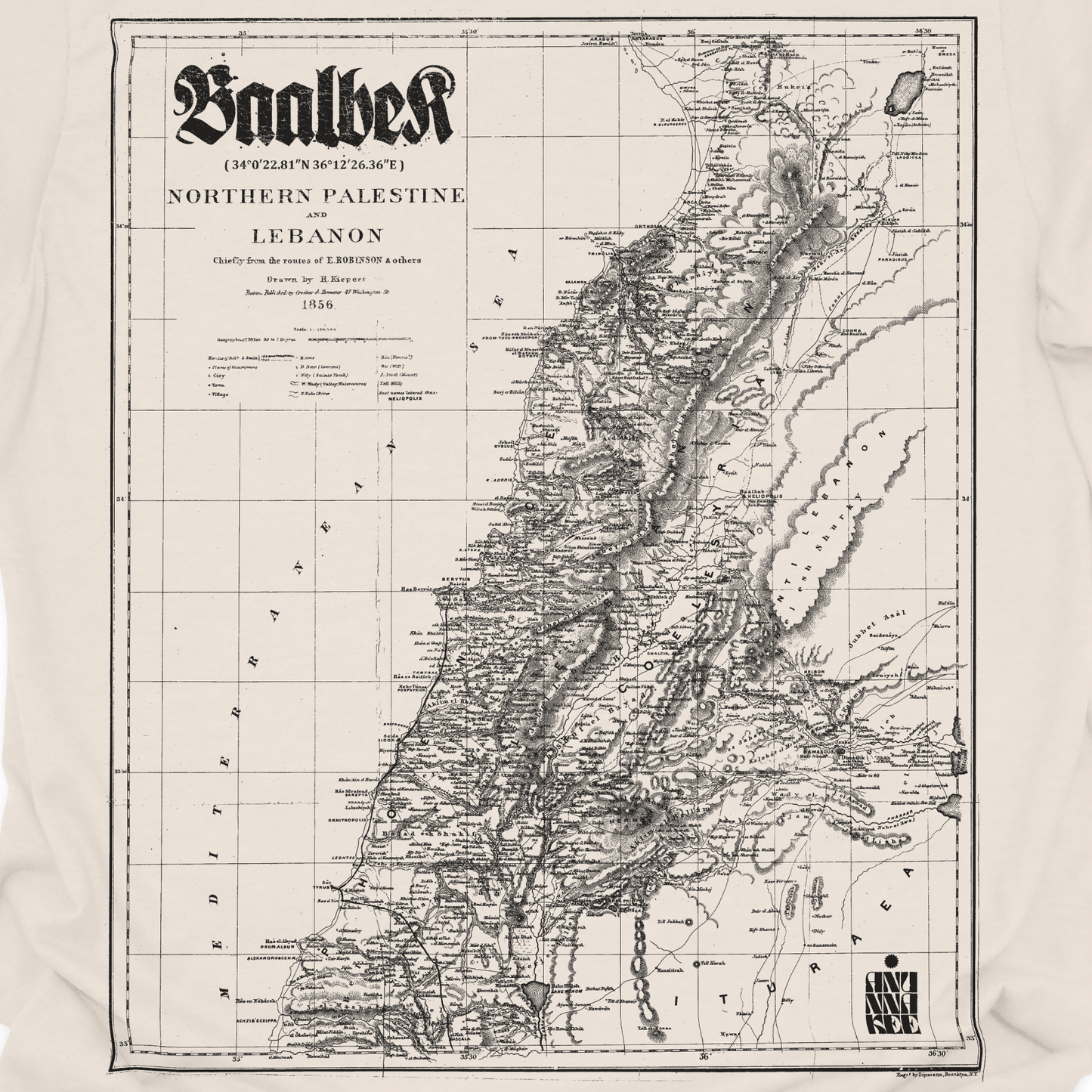 BAALBEK MAP TEE