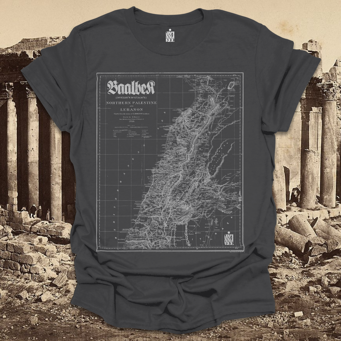 BAALBEK MAP TEE