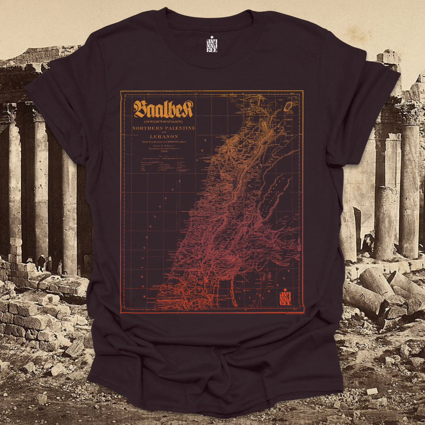 BAALBEK MAP TEE