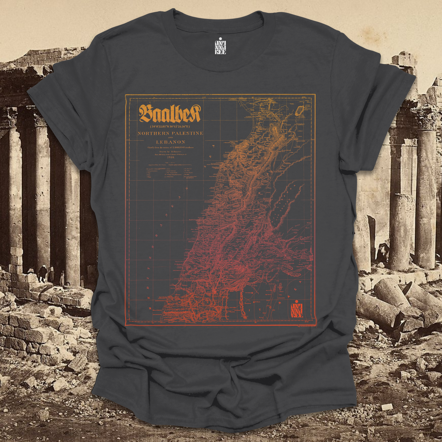 BAALBEK MAP TEE