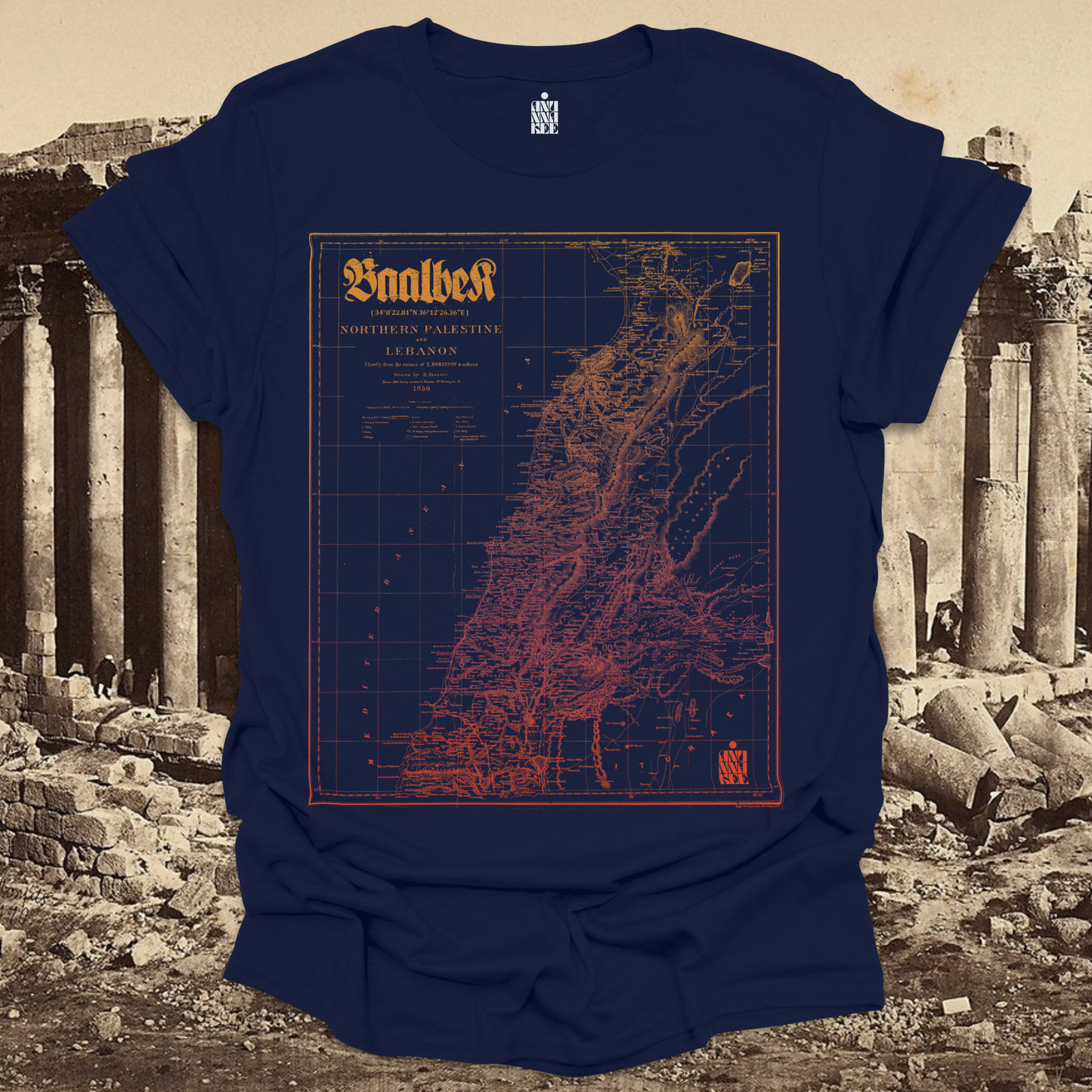 BAALBEK MAP TEE