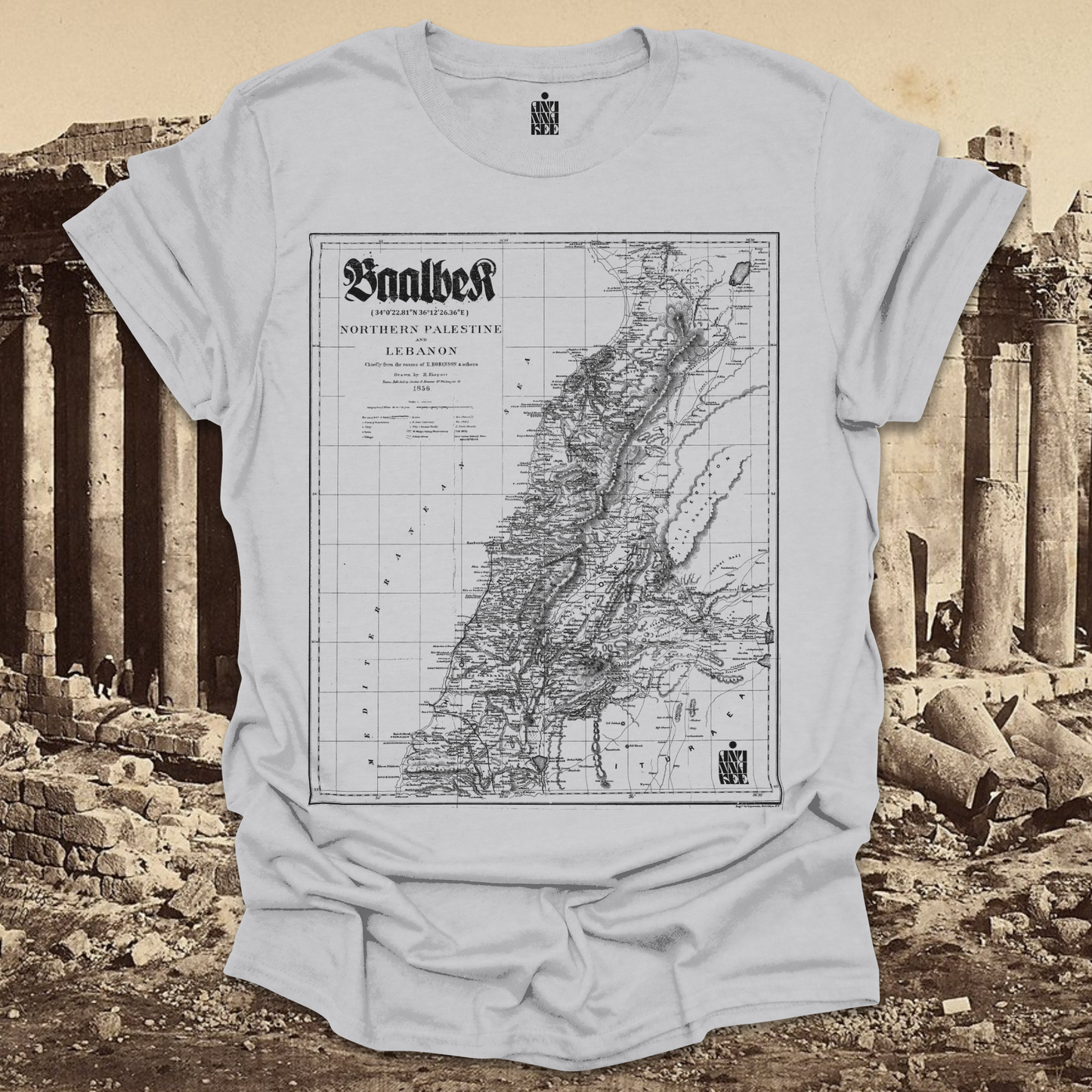 BAALBEK MAP TEE