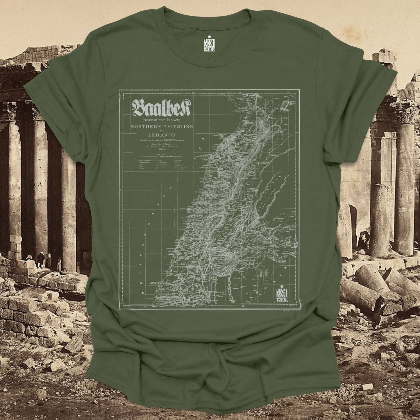 BAALBEK MAP TEE