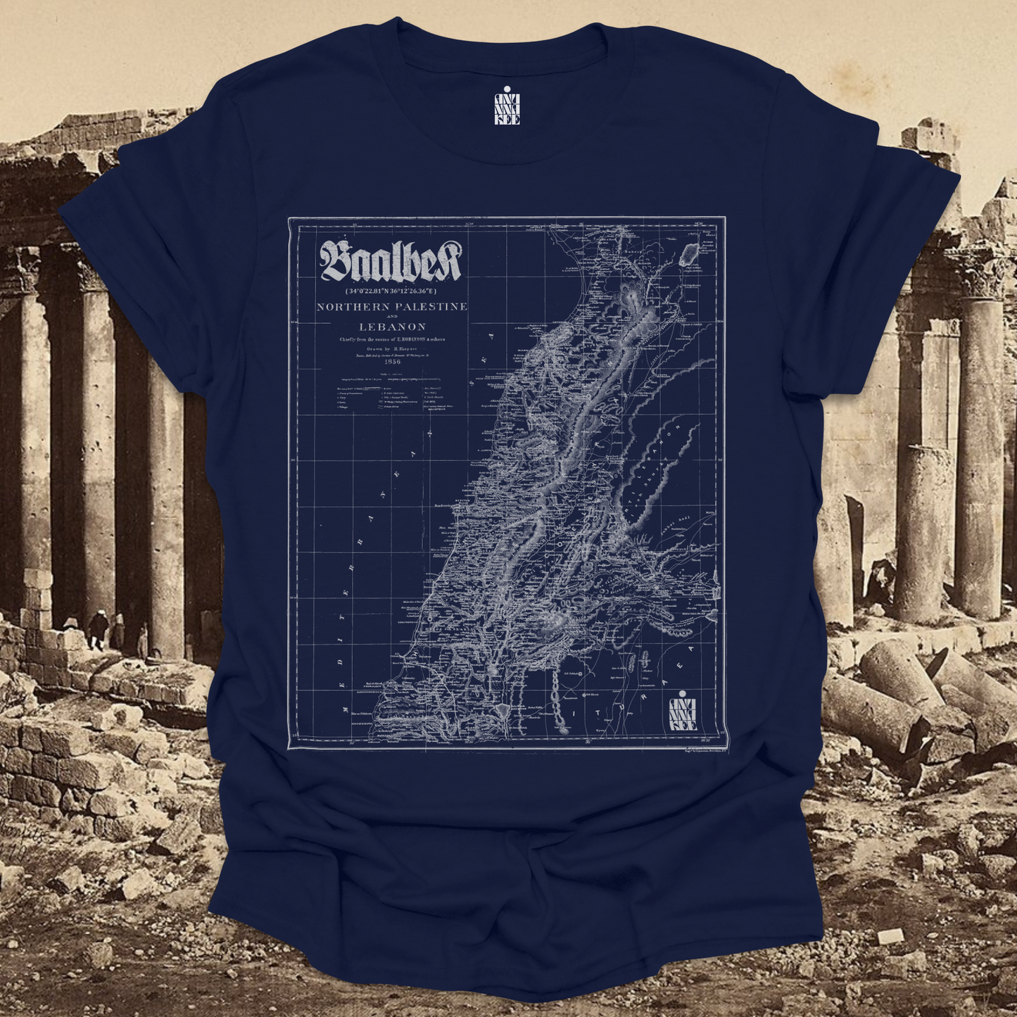 BAALBEK MAP TEE