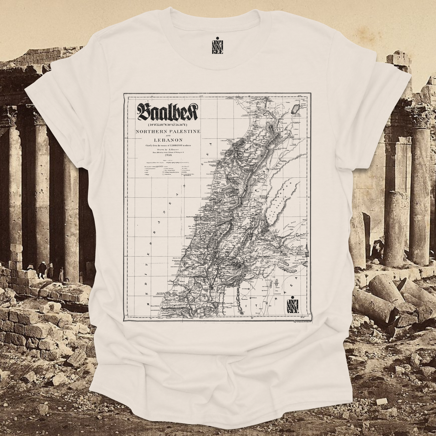 BAALBEK MAP TEE