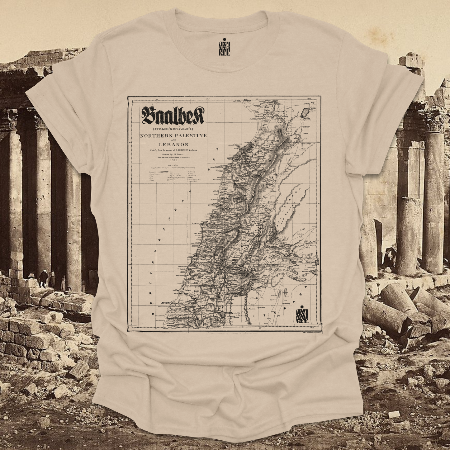 BAALBEK MAP TEE