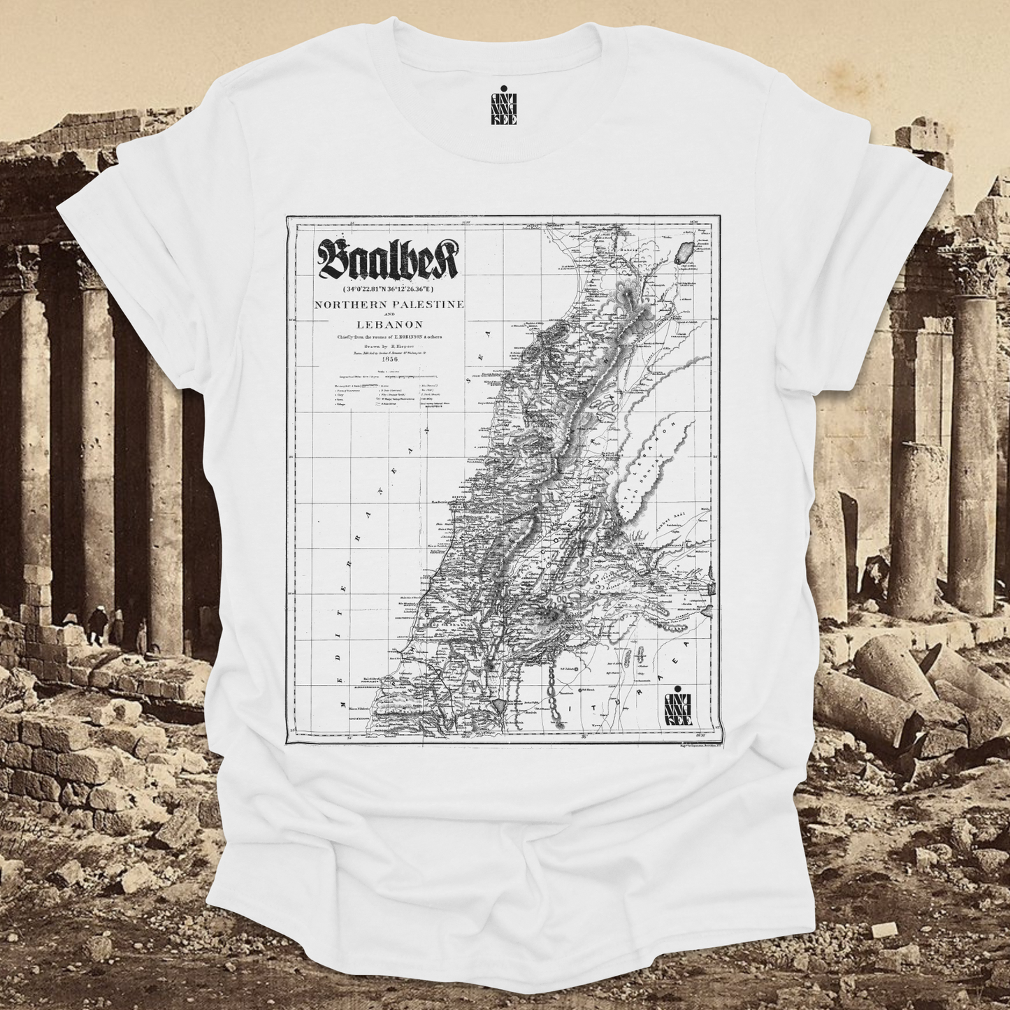 BAALBEK MAP TEE