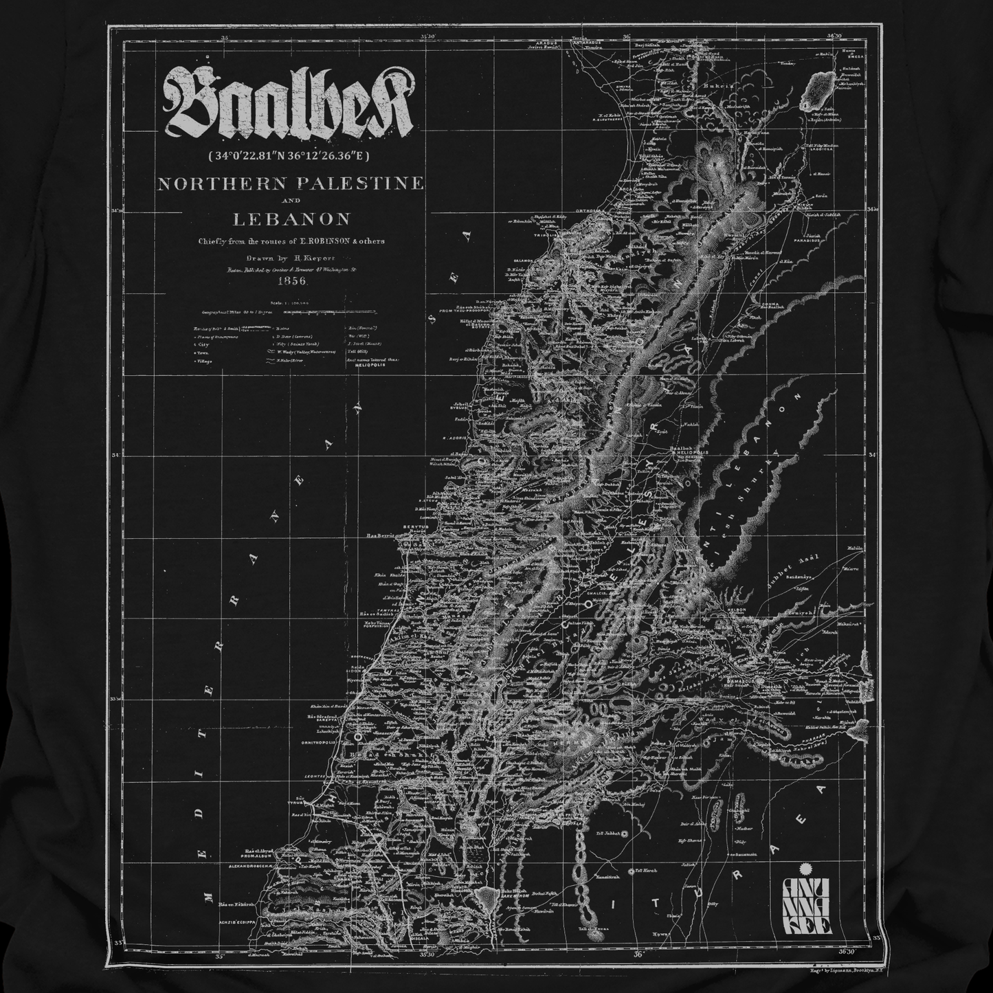 BAALBEK MAP TEE