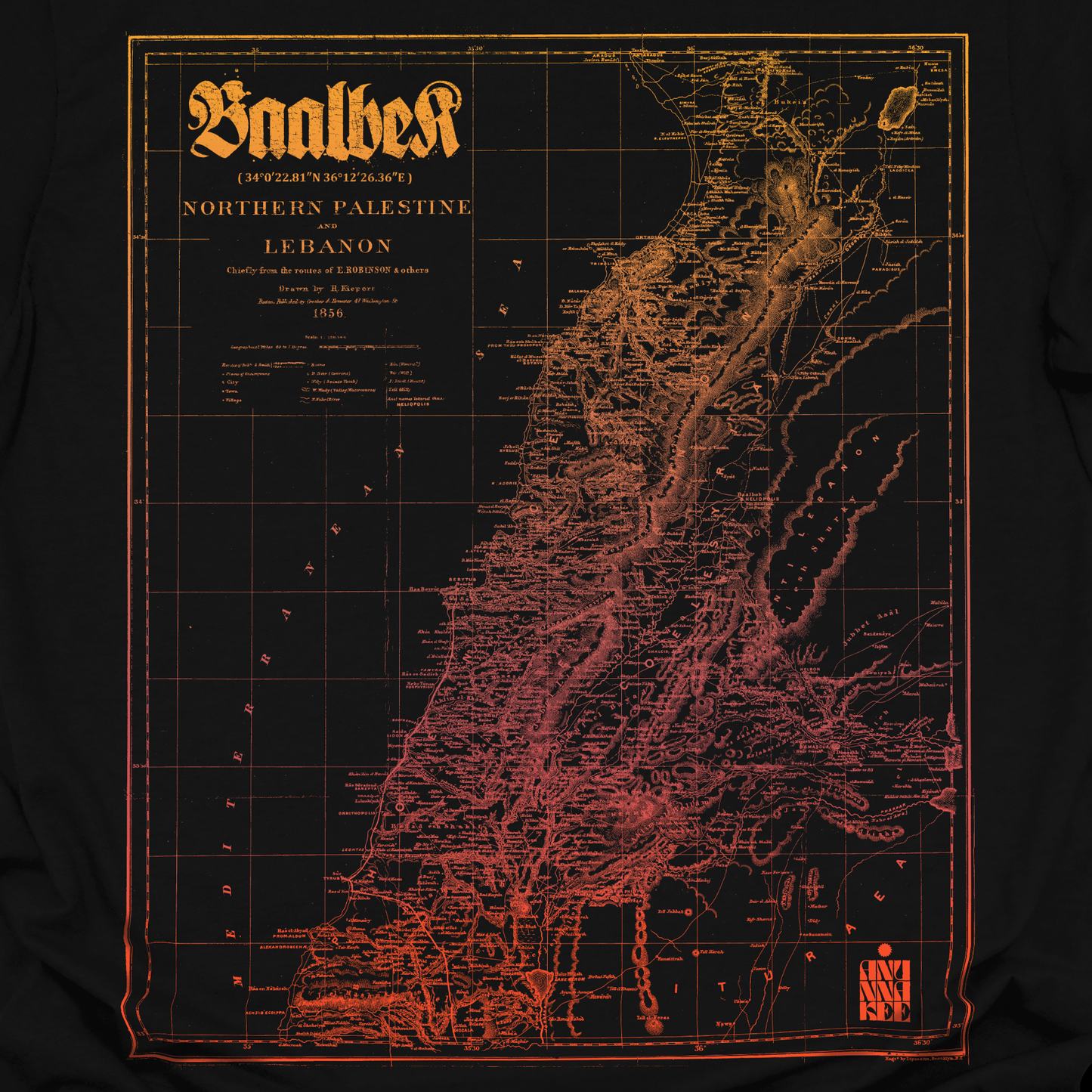 BAALBEK MAP TEE