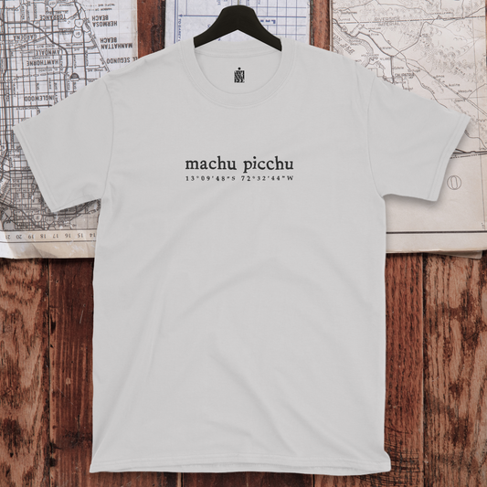 MACHU PICCHU COORDINATES T-shirt