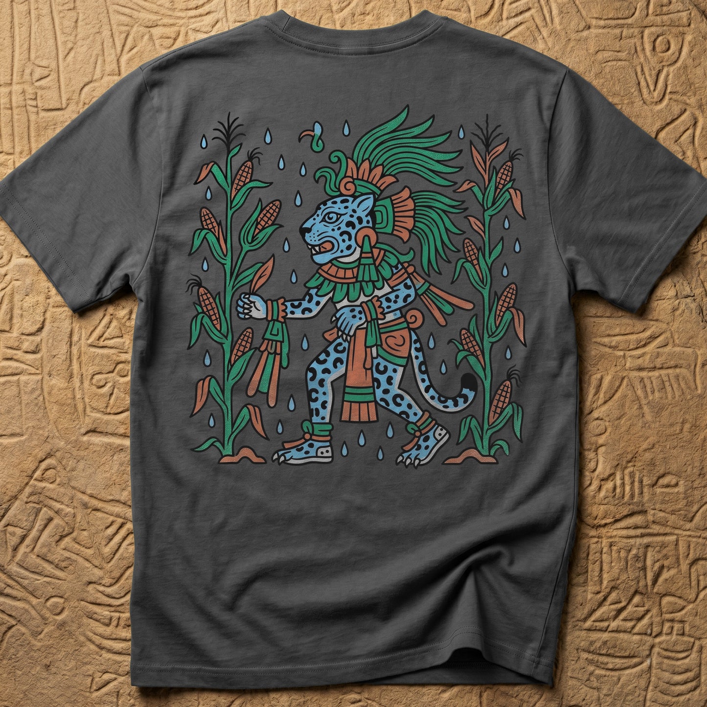 Olmec Rain God Back Print