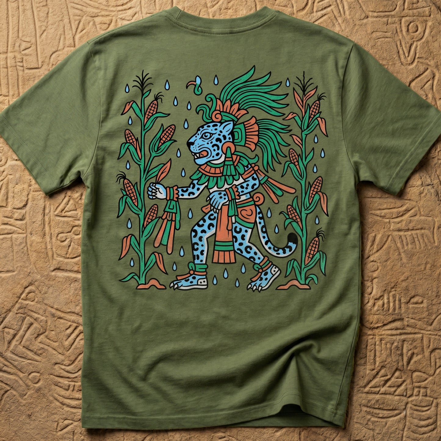 Olmec Rain God Back Print