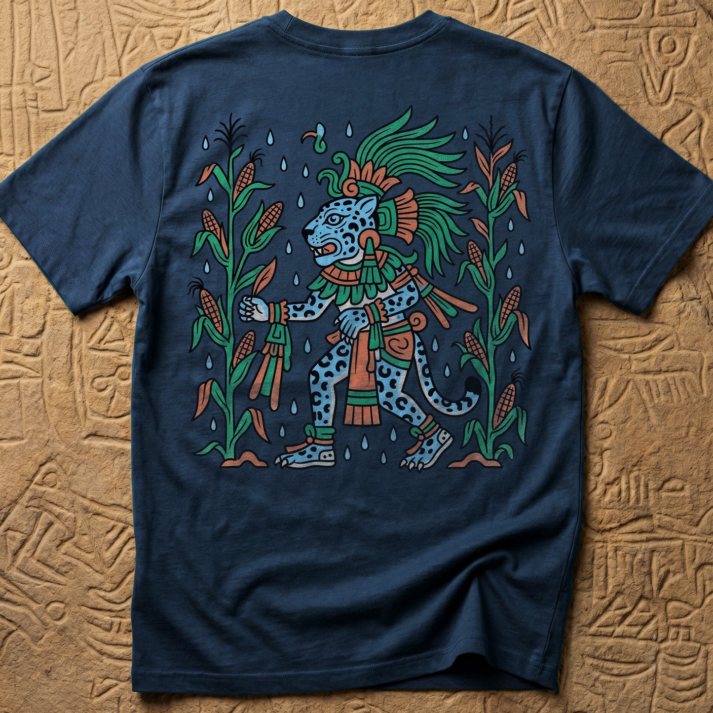 Olmec Rain God Back Print