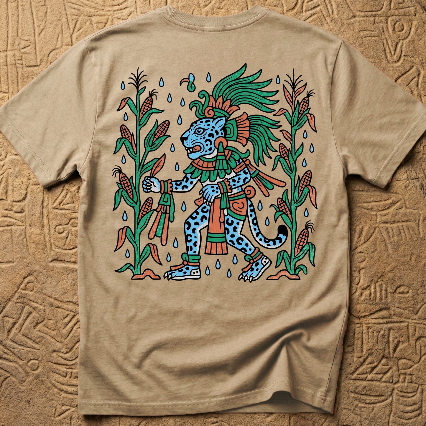Olmec Rain God Back Print