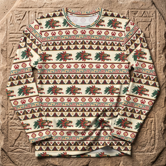 Quetzalcoatl Christmas Long Sleeve Shirt