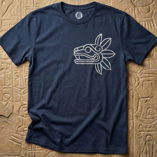 Quetzalcoatl Line Art T-Shirt